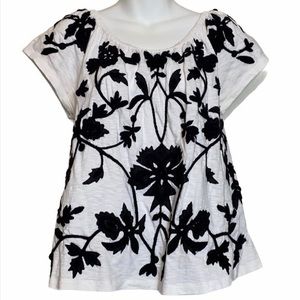 Akemi + Kin Black & White Top Size S